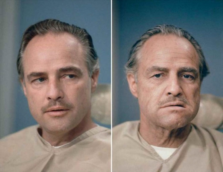 Maquillaje de Marlon Brando para El Padrino