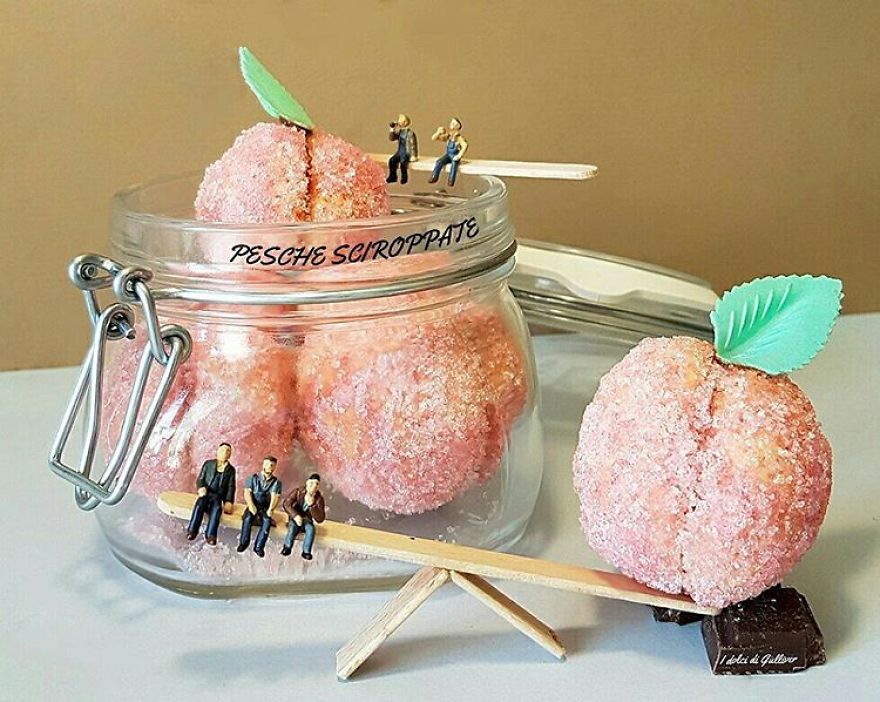 Pastelero italiano construcciones miniatura