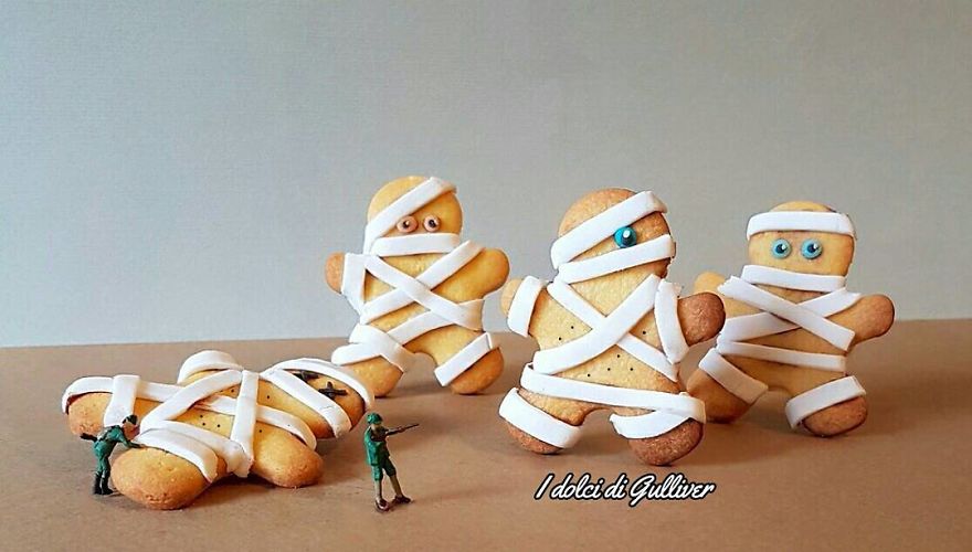 Pastelero italiano construcciones miniatura