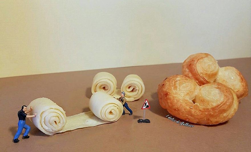 Pastelero italiano construcciones miniatura