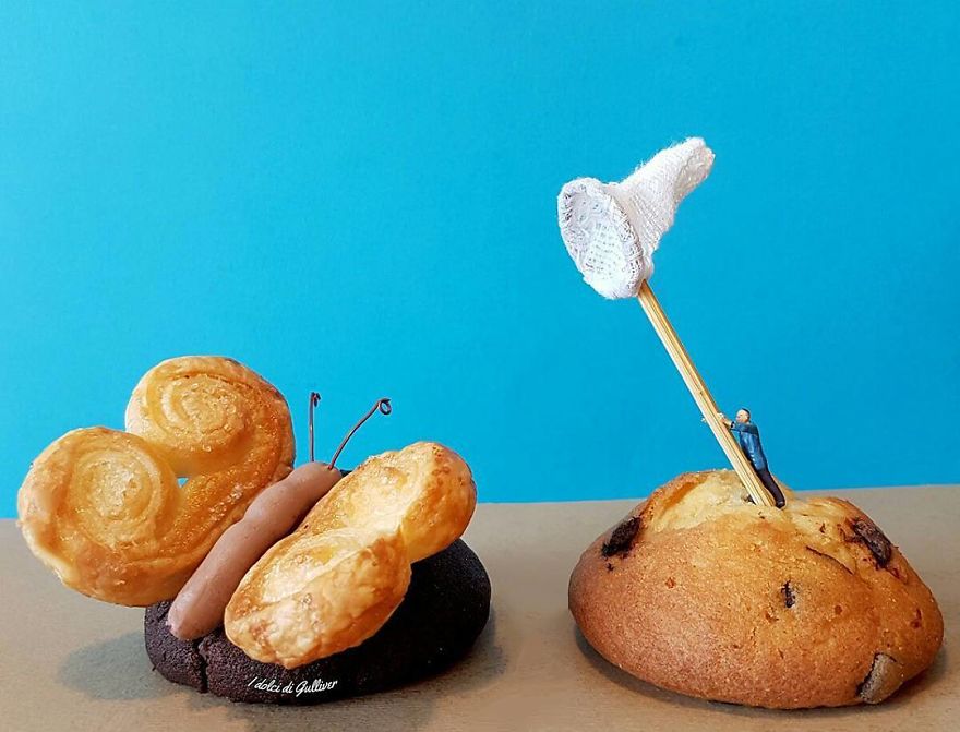 Pastelero italiano construcciones miniatura
