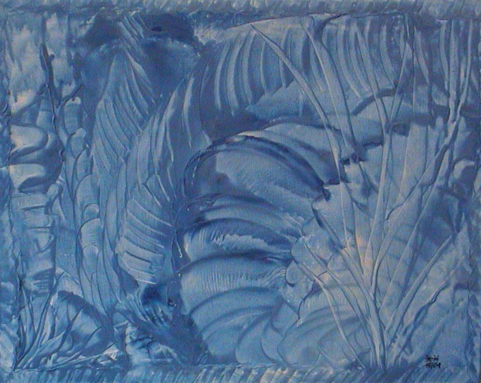 Nr. 24 - Blaue Lagune 50x40cm - 400 €