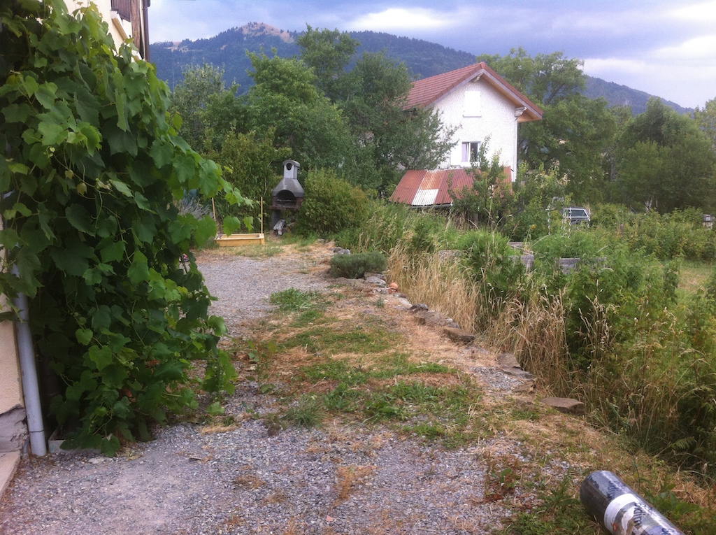 Vue de l'ancienne terrasse