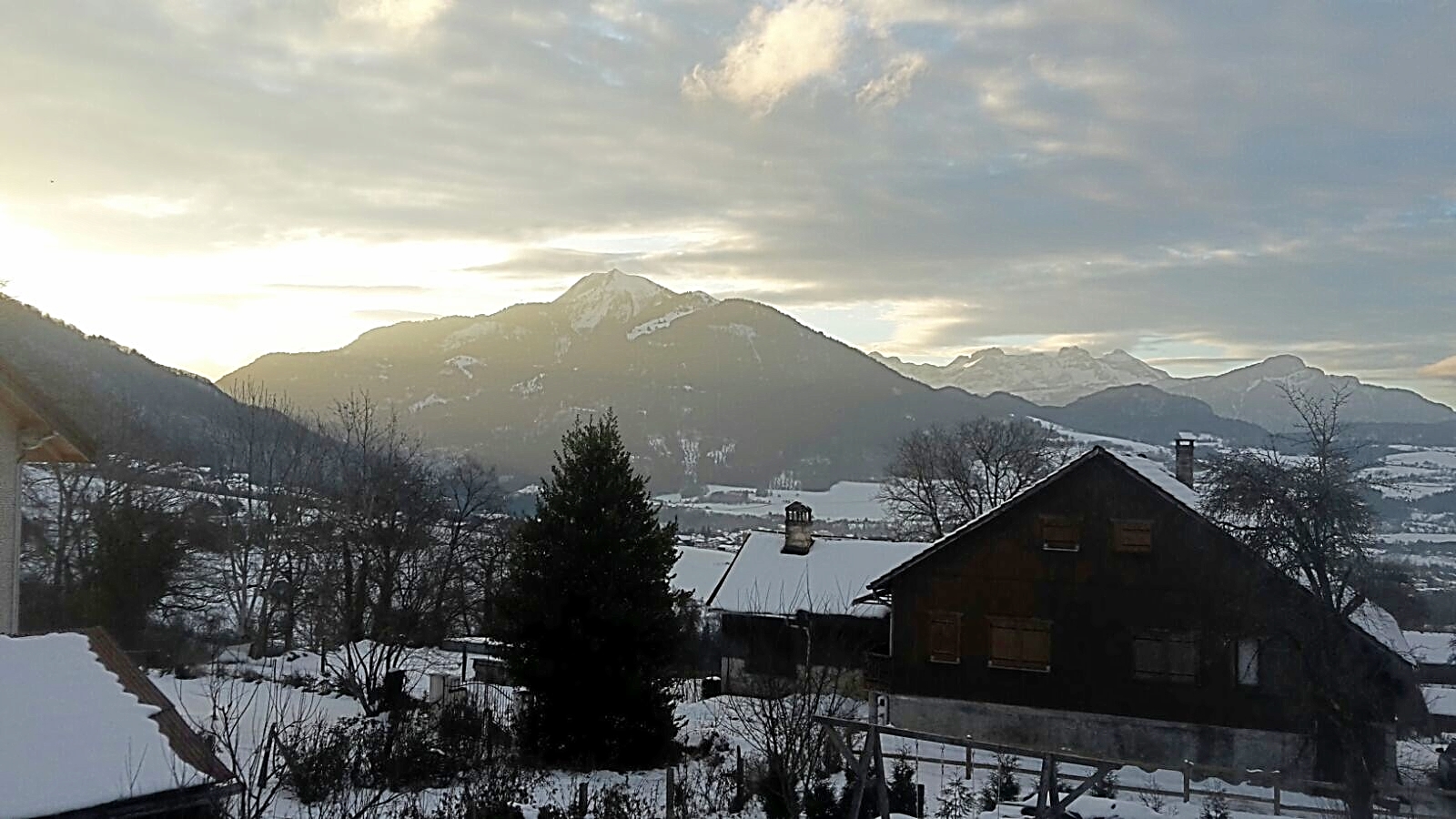 Vue depuis l'étage de la maison