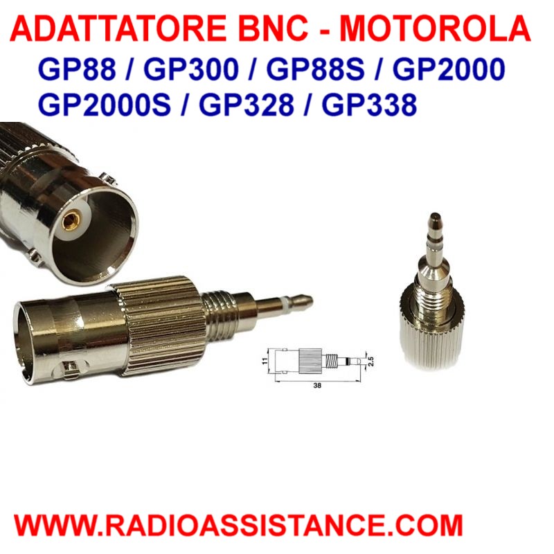 Fivekim BNC Femmina Jack a SMA Maschio, connettore coassiale RF convertitore Adattatore Dritto connettori e Morsetti Oro