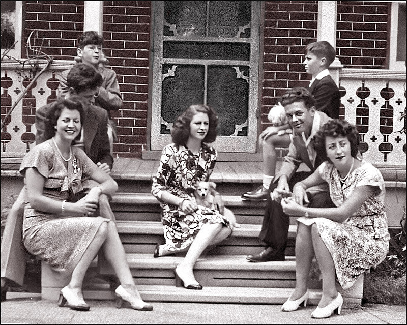 Gilles, Yvan Canac-Marquis, André, Margot, Jean-Claude, Aline, Suzanne à St-André Avellin