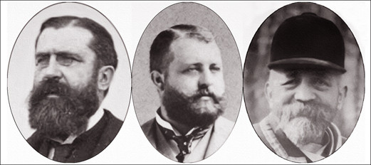 Gaston (1855-1934), Albert (1824-1899) et Henri Menier (1853-1913)
