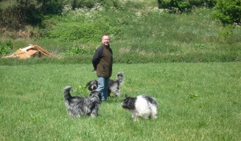 rechts Caatje, links Arthur, hinten Arjen Oskar