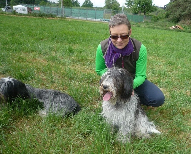 Anja mit Anna, links daneben Caatje