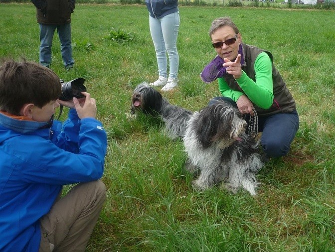 Anja mit Anna, links daneben Caatje