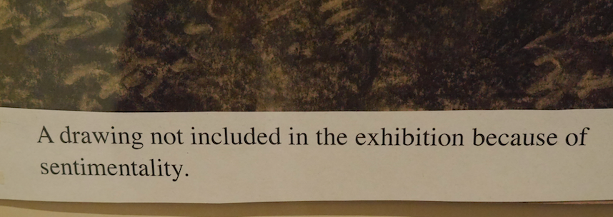 OLGA CHERNYSHEVA "Untitled" (charcoal on paper - seen at the 56th Venice Biennial, 2015)