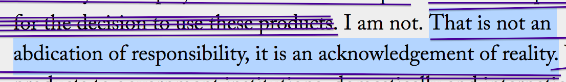 Screenshot of an article read online