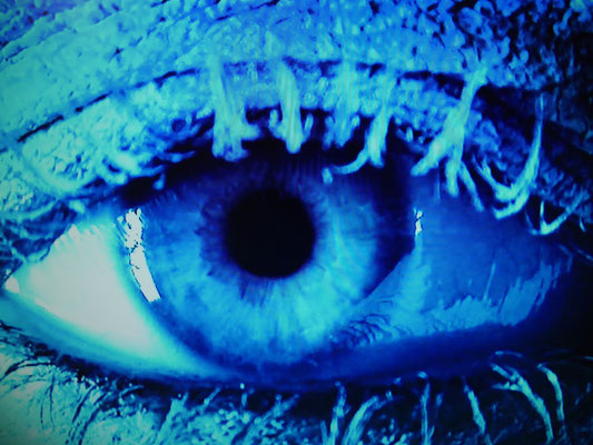 TONY OURSLER (detail of his installation at Art Basel, 2016)
