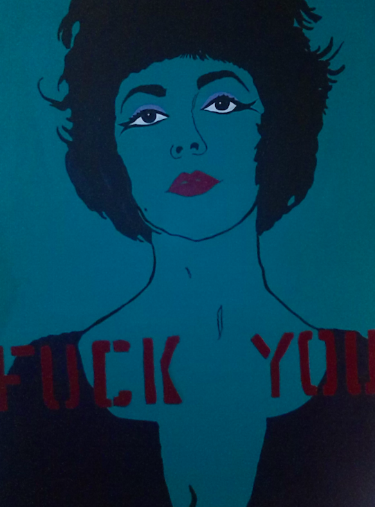 KATHE BURKHART (Liz Taylor Series, 1984, photographed in her New York studio in 2014)