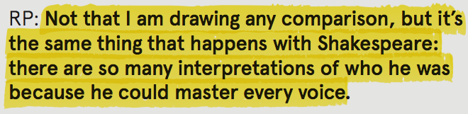RAYMOND PETTIBON  (seen in the catalog "A pen of all work", edited by Massimiliano Gioni and Gary Carrion-Murayari, received while writing an article about Pettibon)