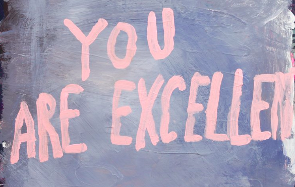 TOM POLO "You are excellent" 2010 (acrylic on board, 60x60 cm - seen on his website)