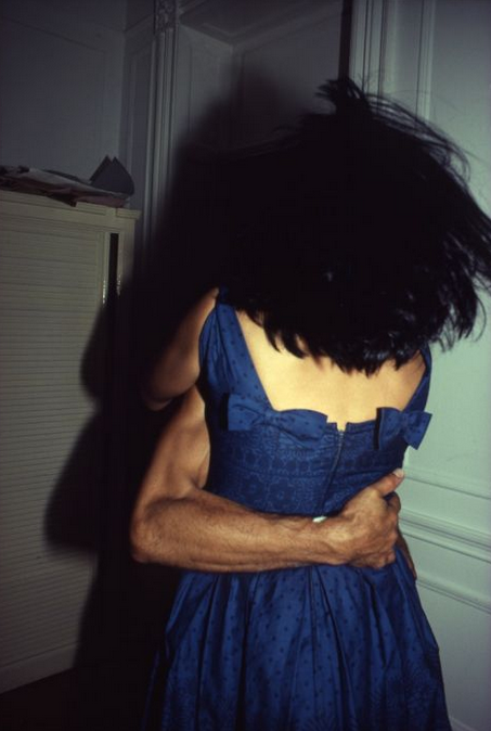 NAN GOLDIN, The Hug, New York City, 1980 (taken from Google images after I saw her 'Ballad of sexual dependency' in Milan in 2017)