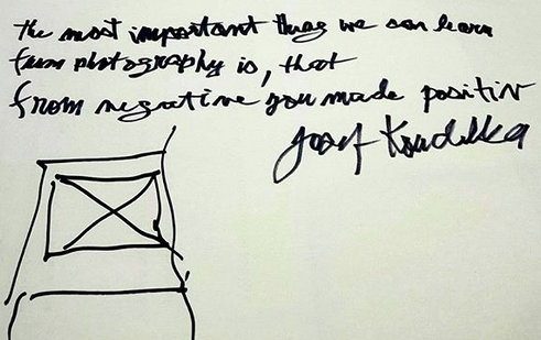 JOSEF KOUDELKA in Hans Ulrich Obrist Instagram profile (24.11.19)