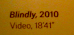 ARTUR ZMIJEWSKI, label of his work, seen at the 55th Venice Biennial, 2013