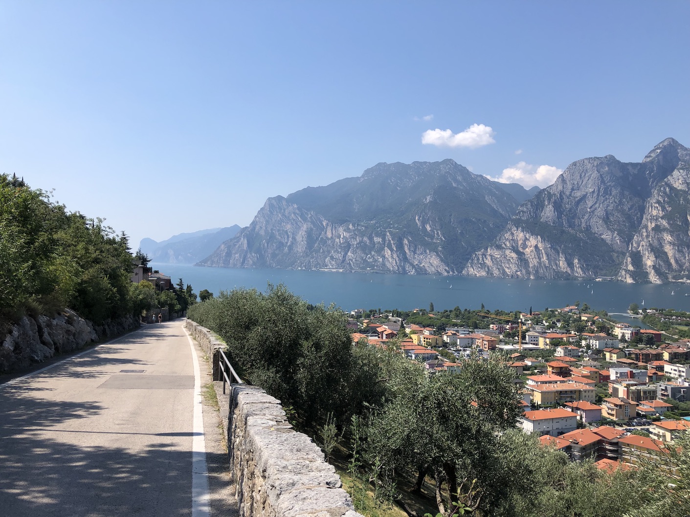 Blick zurück auf den Lago di Garda
