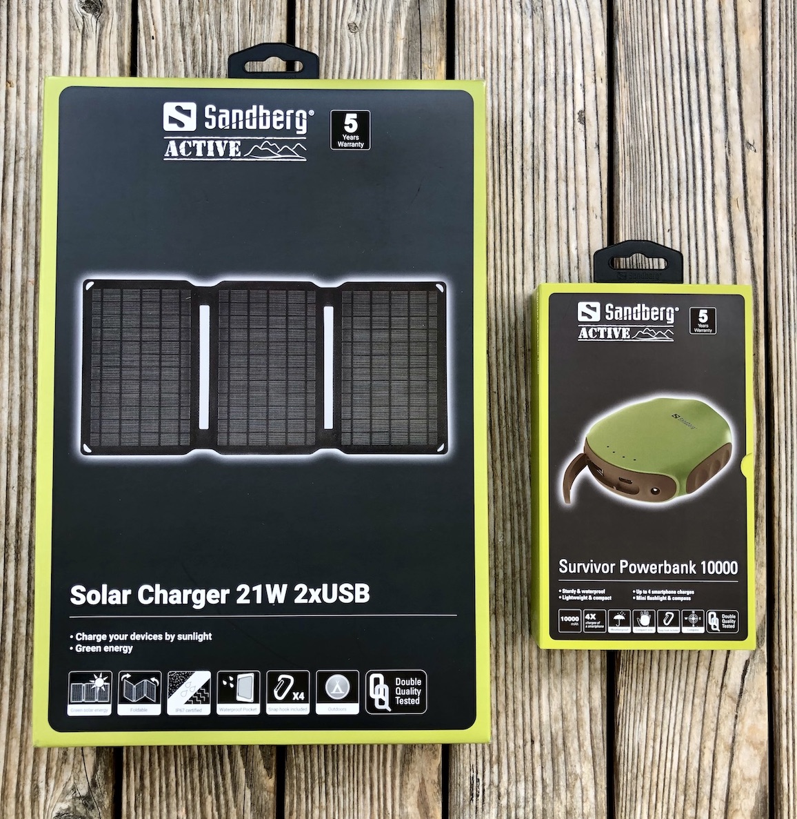 Sandberg Solarmodul und Powerbank
