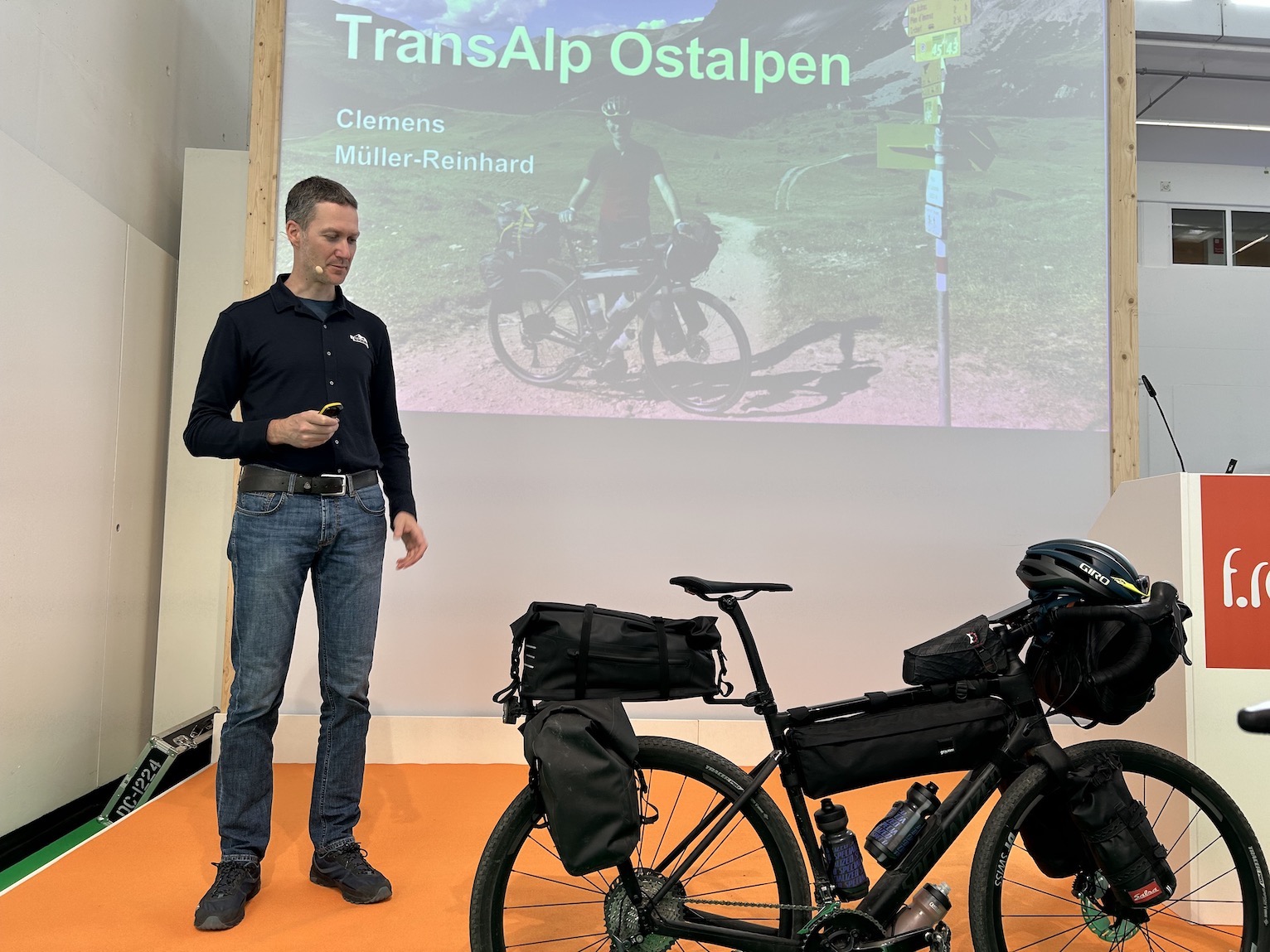 Vortrag TransAlp Ostalpen auf der Reisemesse f.re.e 2024