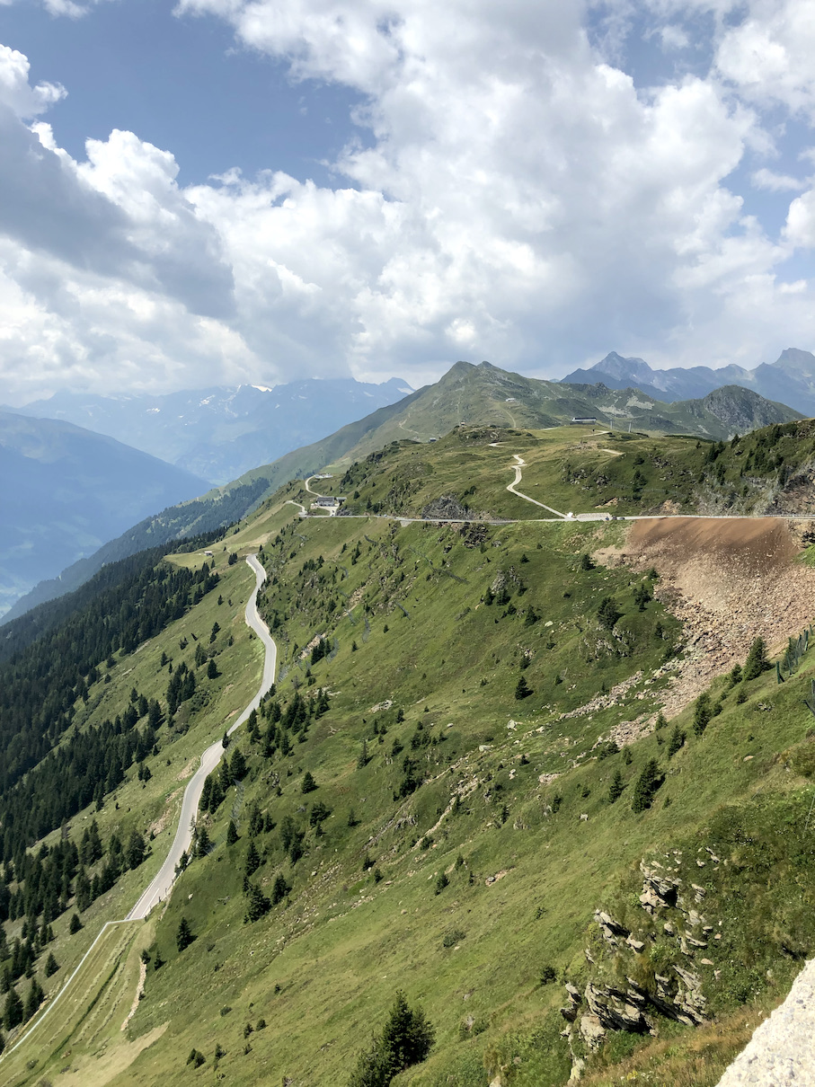 Blick zurück vom Jaufenpass nach Süden