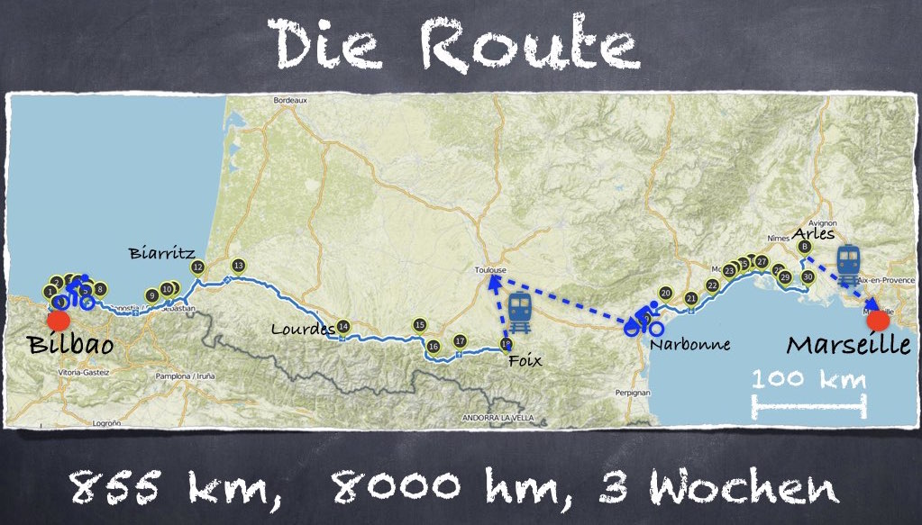 Route der Tour du Sud