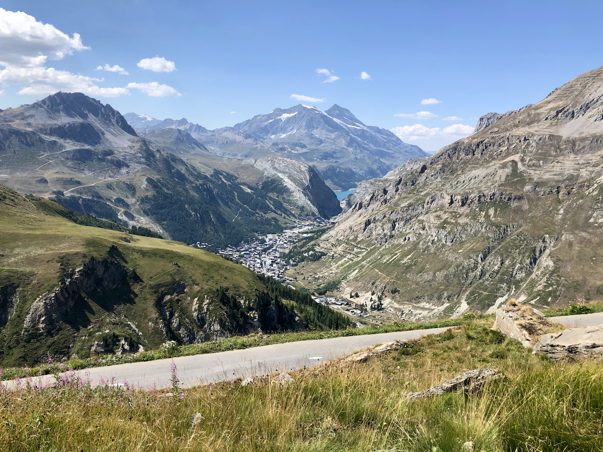 weit oberhalb von Val d`Isère