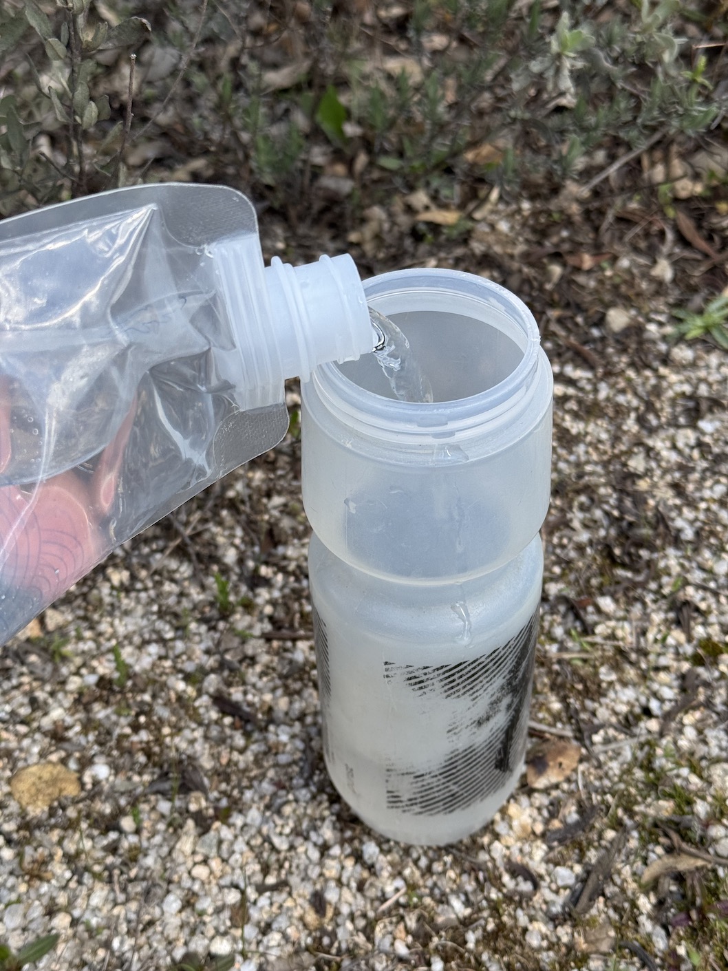 Wasser umfüllen