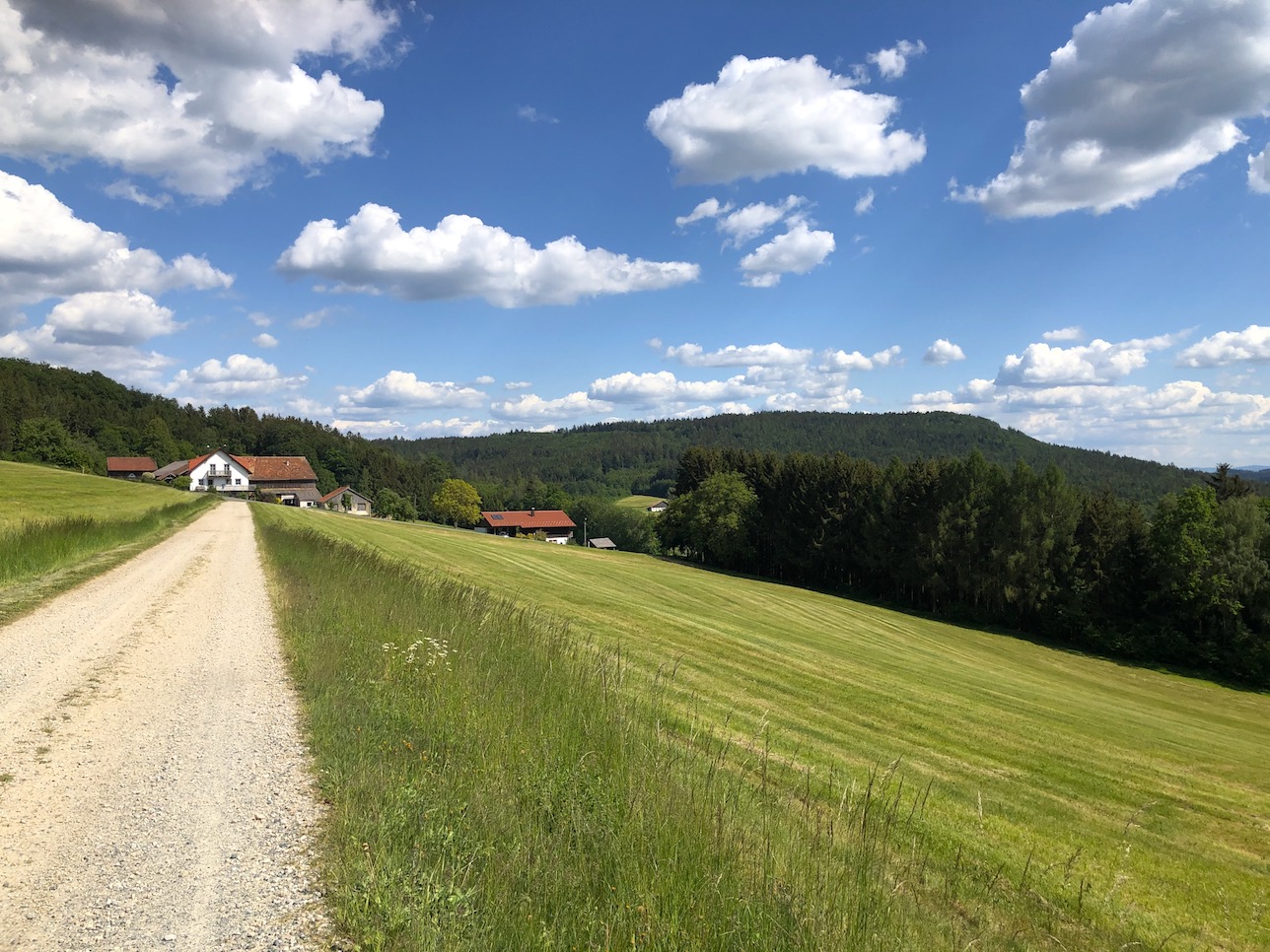 Schotterstraßen auf der Trans Bayerwald