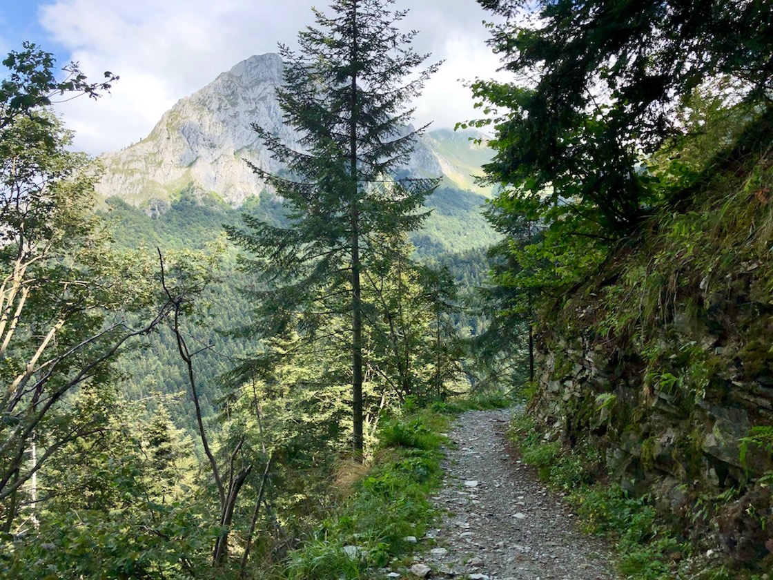 lange Auffahrt zum Passo del Duca