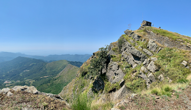 Blick auf die Cappellatta del Monte Ramaceto