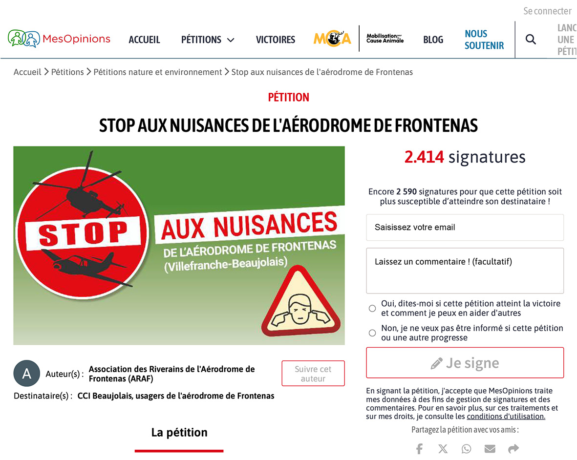 PETITION EN LIGNE, continuons de l'alimenter