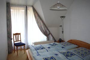 Eines der beiden Schlafzimmer der Wohnung Nr. 3.
