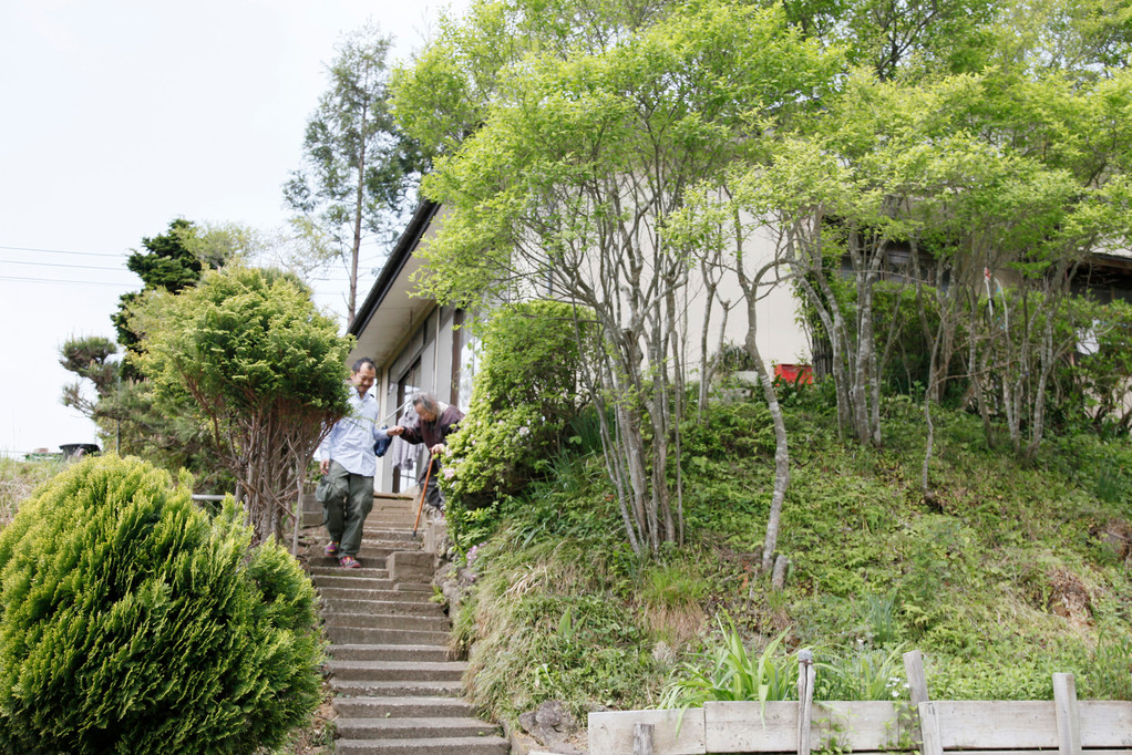 宮城の実家にて祖母と。