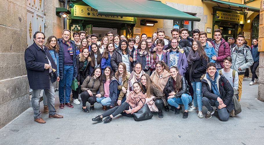 Estudiantes de 2º de Bachillerato en Madrid