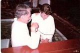 Irmão Martins batizando o irmão João Mopert 