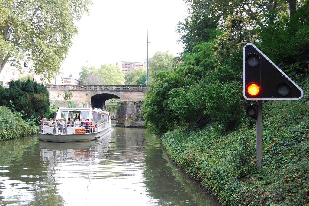 Vor Schleuse Bayard mitten in Toulouse