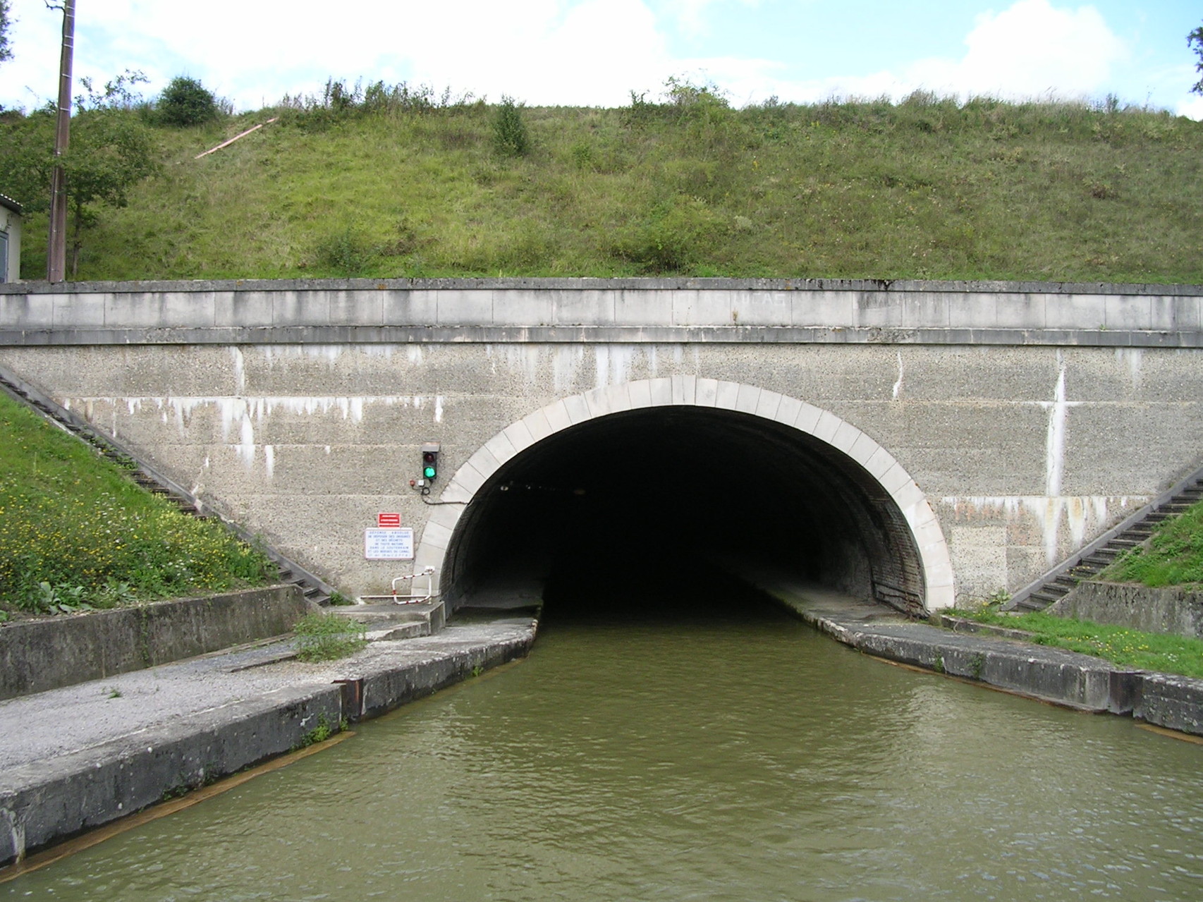 Tunnel Pannetterie auf dem Canal du Nord