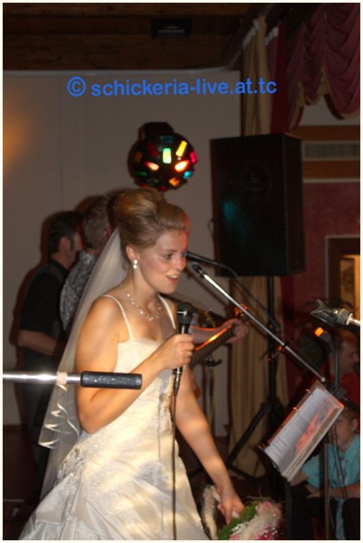 die braut, die sich (singen) traut ...