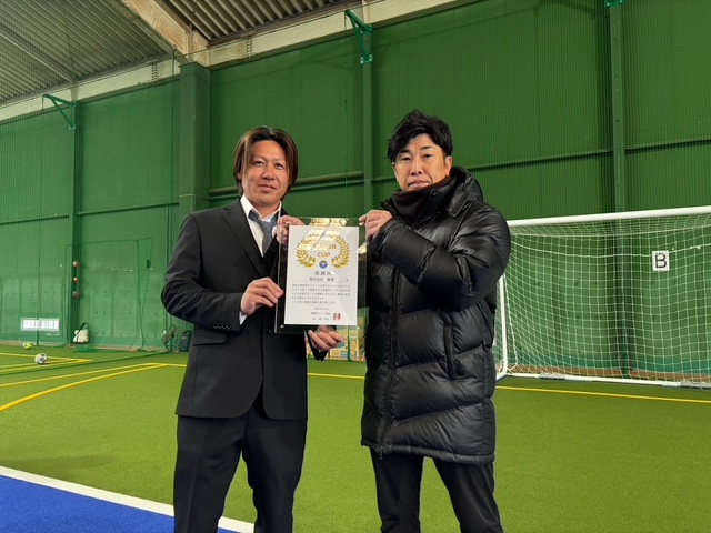 （株）藤建様へ感謝状贈呈