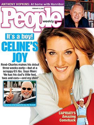 Celine Dion - Couverture People Magazine [USA] (12 Fevrier 2001)