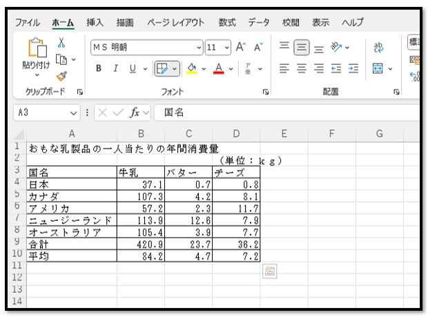 Excelで罫線グリッドの作成