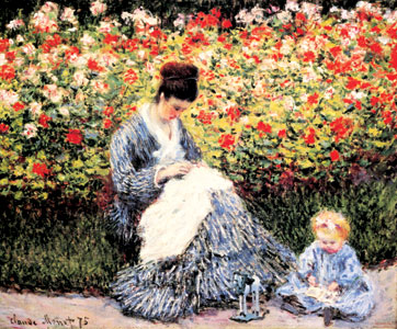 Claude Monet Madame Monet and Child(1875)