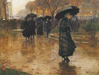 FREDERICK CHILDE HASSAM - Rain