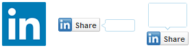 LinkedInの InShare ボタンの種類