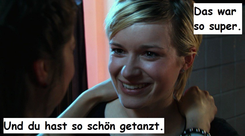 “That was so awesome.” – “And  you danced so beautifully.”