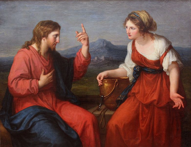 アンジェリカ・カウフマン「井戸端のキリストとサマリアの女」、1797年、ノイエ・ピナコテーク
