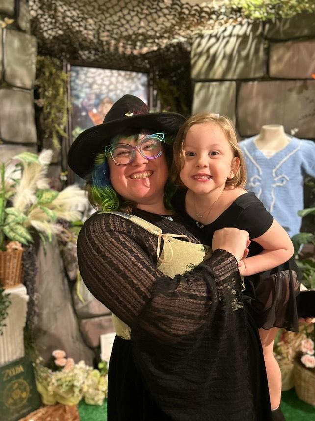 Kylie & Lyra in the Zelda installation